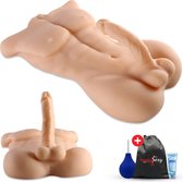 Poupée sexuelle réaliste masculine - Torse de poupée sexuelle pour femmes / hommes - Poupée sexuelle en Siliconen - Gode pénis homme