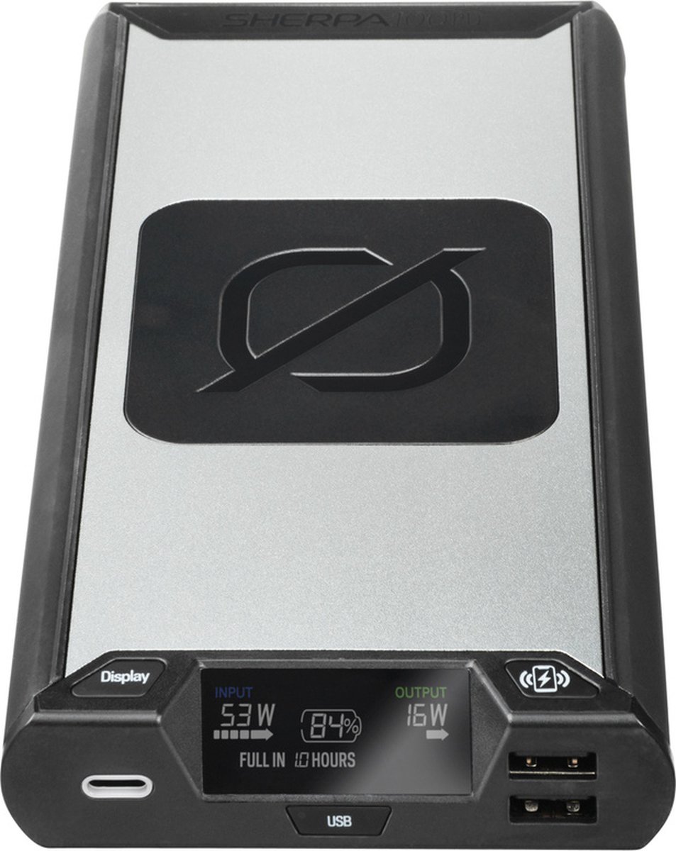 Goal Zero Sherpa 100PD Powerbank 25600 mAh Qi Zwart/Zilver - afbeelding 3
