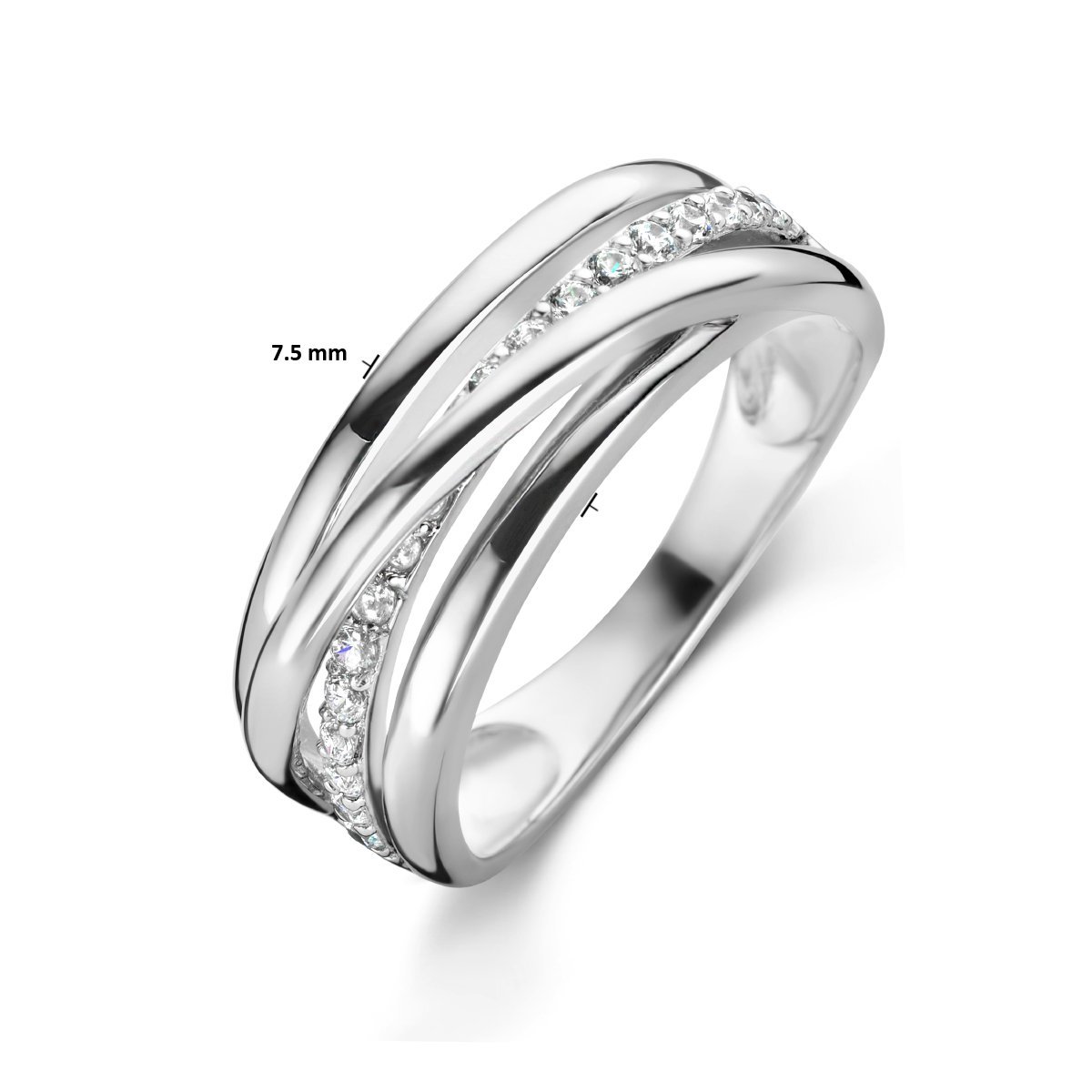Zilveren ring zirkonia 1334745