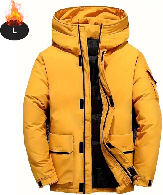 Bovista Skipak - SkiBroek - Skijas - Ski Suit - Wintersport - Heren - Winter - Warm Fleece - Geel - Maat L
