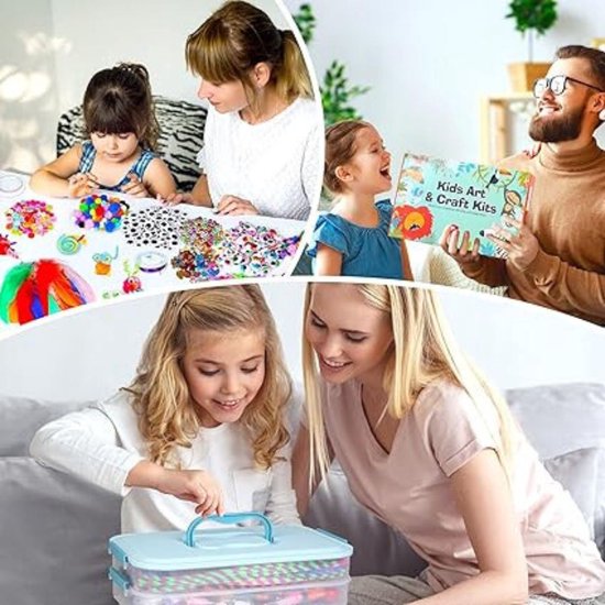 Withosent Knutselpakket voor kinderen, 2200 stuks, zelfmaakset