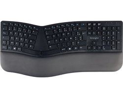 Kensington ProFit Ergonomisch Draadloos Toetsenbord met Polssteun - Inclusief Batterijen - QWERTY Franse Layout - Zwart