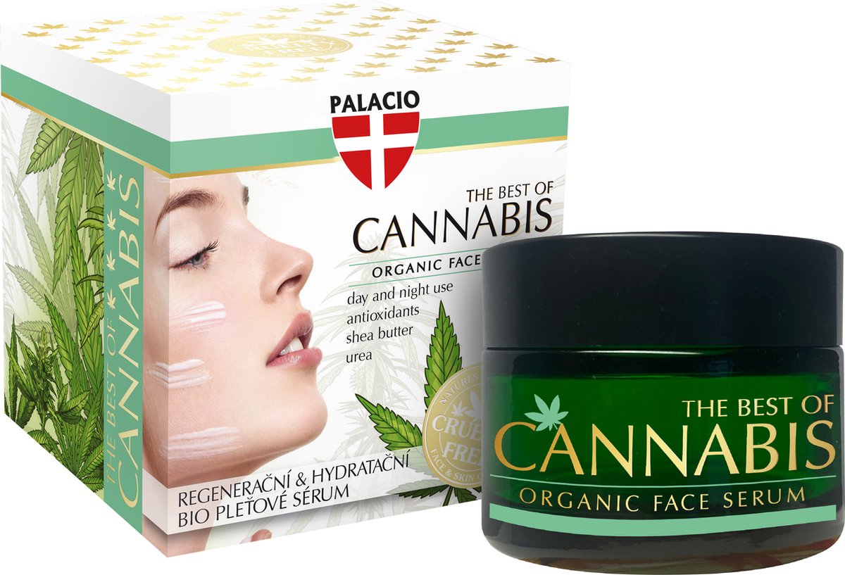 Goedkoopste Cannabis Regenererend en Hydraterend Bio Serum voor Gezicht en Décolleté