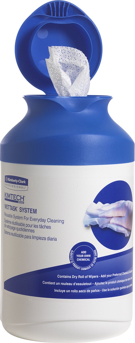 Goedkoopste Kimtech® Wettask™ DS Poetsdoeken 7732 - 35 witte vellen per bus (doos bevat 12 bussen