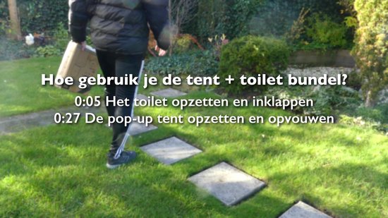 IBVIVIC Pop-up douchetent, omkleedtent, toilettent, campingtent met