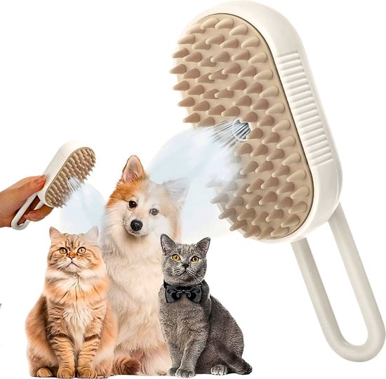 Dtaigou Katten Stoomborstel | Zelfreinigende Ergonomische Stoomborstel