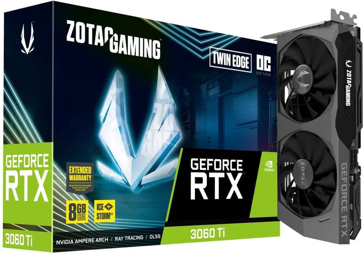 Zotac Geforce Rtx 3060 Ti Twin Edge Oc 8Gb Lhr - Videokaart - afbeelding 9