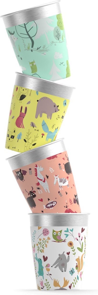 SIGG | Kids Cup Set Wildlife 0.35L multicolor | Drinfles Kinderen