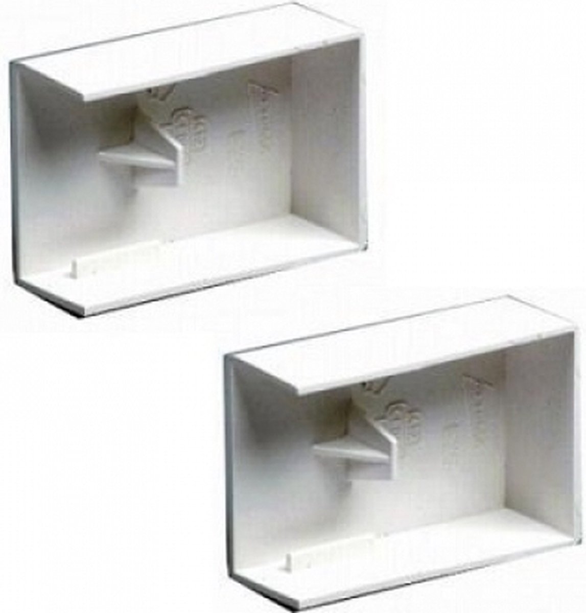 2 STUKS EINDSTUK DICHT P25 WIT