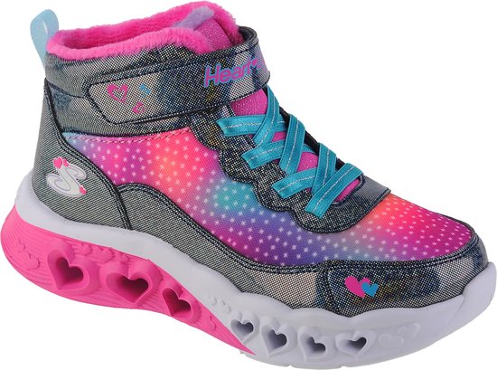 Foto: Skechers flutter heart lights simple amor 302677l nvmt voor meisje marineblauw laarzen sneeuw laarzen maat 28