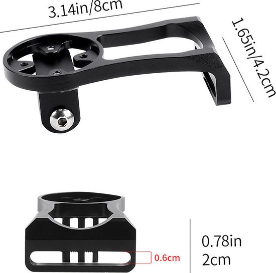 Fiets stopwatch houder - Uitgebreide buitenhouder - fietsstuurhouder geschikt voor NiteRider-adapter, sportactiecamera, geschikt voor GARMIN, Walker Little G, Maijin, IGPS, Blackbird, Bairuiteng, Maoyan, enz. van ROCKBROS — afbeelding 2