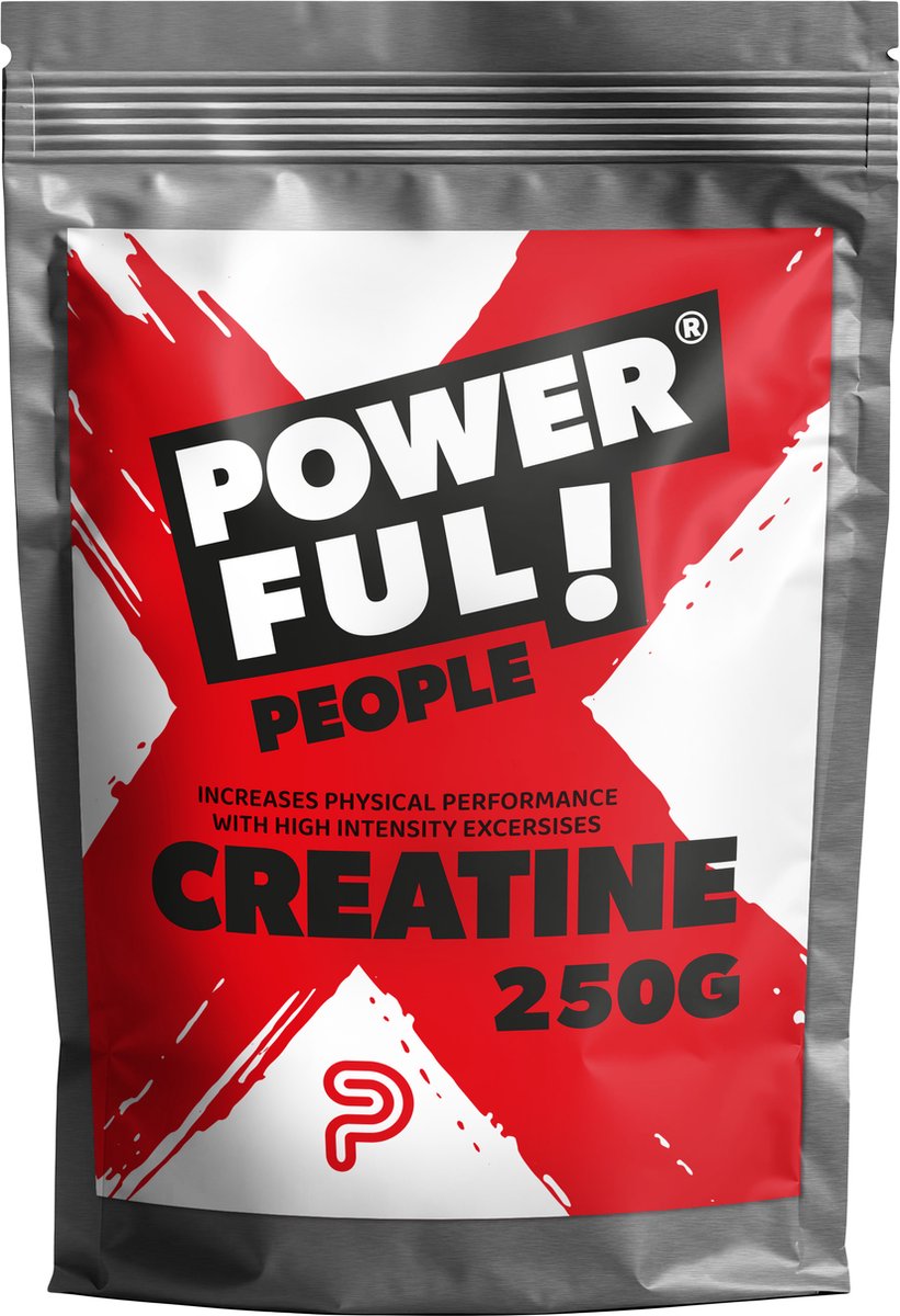 Goedkoopste Powerfulpeople - Creatine Monohydraat - Supplement voor spieropbouw en prestaties - Poeder - Creatine Monohydrate - 250g