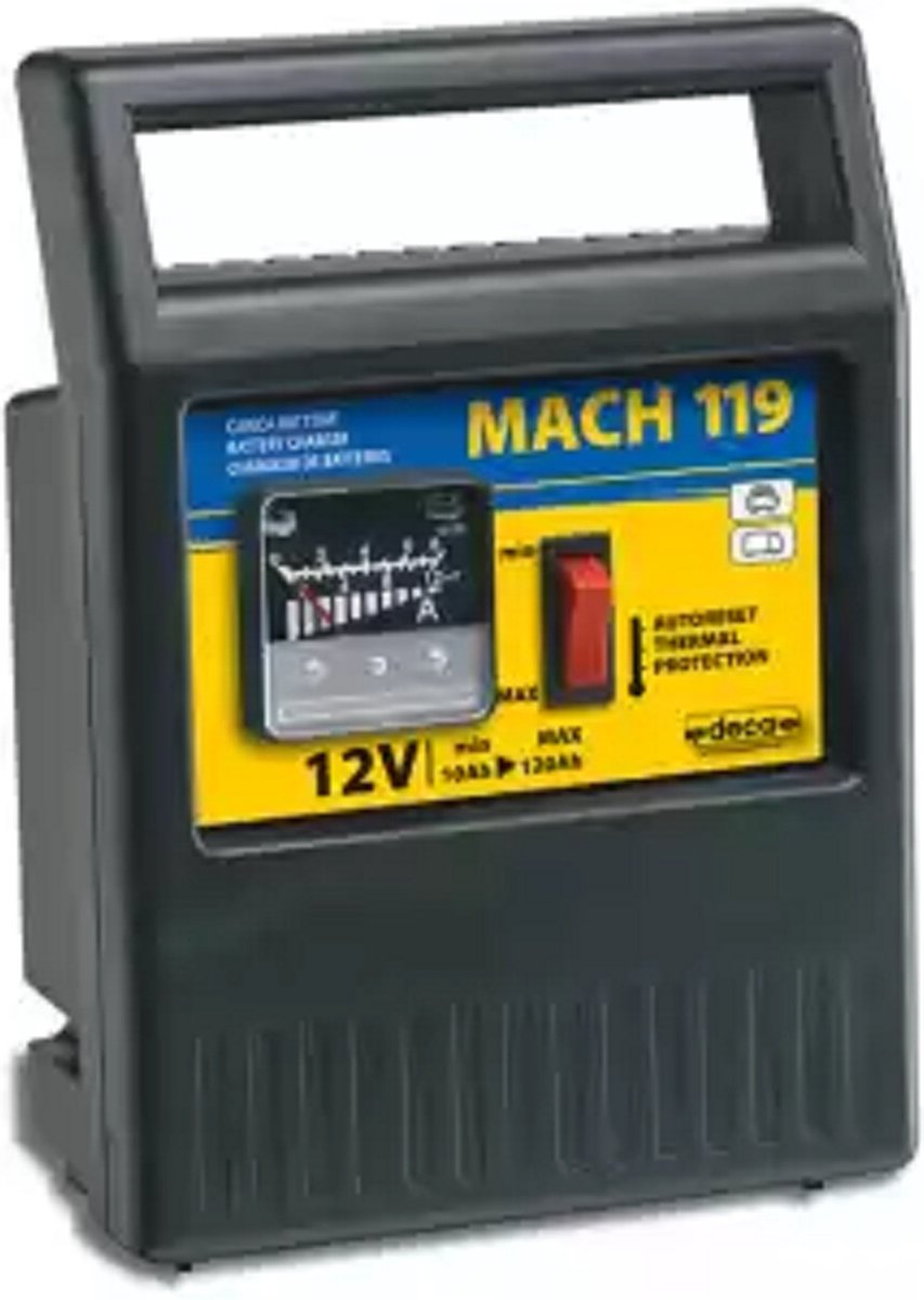 Draagbare traditionele acculader 12 Volt voor het opladen van Pb natte accu's (loodaccu's.)