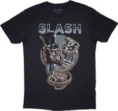Slash - T-shirt Homme Crâne Guitare Serpent - XL - Zwart