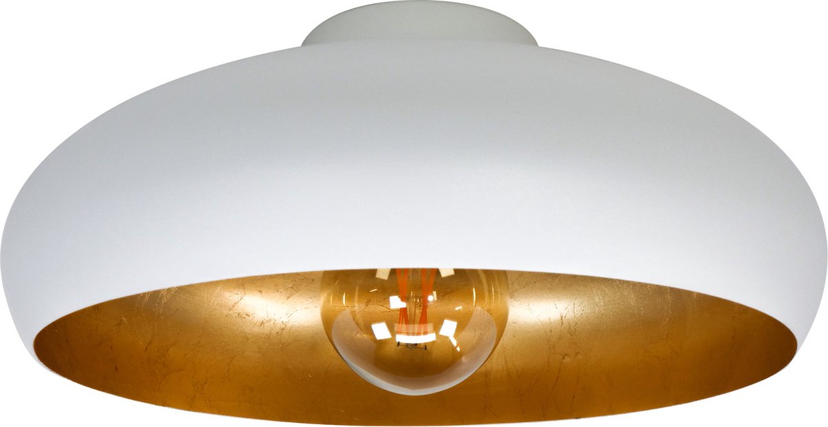 EGLO plafondlamp Mogano wit goud ⌀40cm E27
