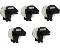 Label Tape Geschikt voor Brother DK-11209 | 62 x 29 mm | Zwart op Wit - 800 Labels per Rol - 5 stuks - Geschikt voor: QL-500 QL-550 QL-560 QL-570 QL-580N QL-650TD QL-1050N QL-1060N QL-700 QL-710W QL-720NW QL-800 QL-810W QL-820NW TD-2130N QL-600