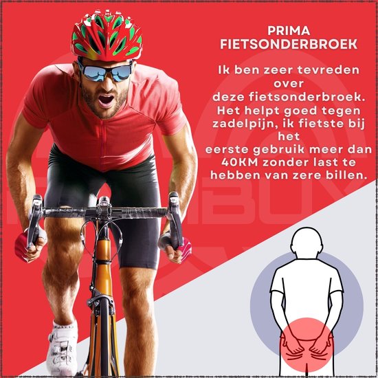 RAMBUX® Fietsonderbroek met Zeem - Fietsondergoed Heren - Ademend & Shockproof - maat M van Merkloos — afbeelding 5
