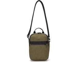 Pacsafe Metrosafe Vertical Crossbody - 6 L - Schoudertas - RFID-beveiligd - Verstelbaar - Anti-diefstal - 28.5 x 20 x 9 cm - Zijvakje - Groen