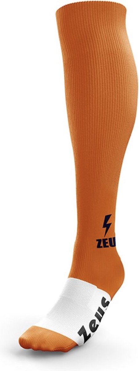 Voetbalsokken/Sportsokken Zeus , Oranje, maat Boy: 32-36