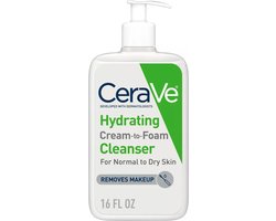 CeraVe Hydrating Cream-to-Foam Cleanser - Hydraterende Schuimende Reinigingsgel - 473ml