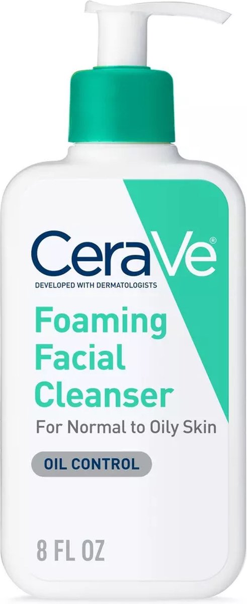 CeraVe Foaming Facial Cleanser for Normal to Oily Skin Reinigingsgel - normale tot vette huid - 237ml