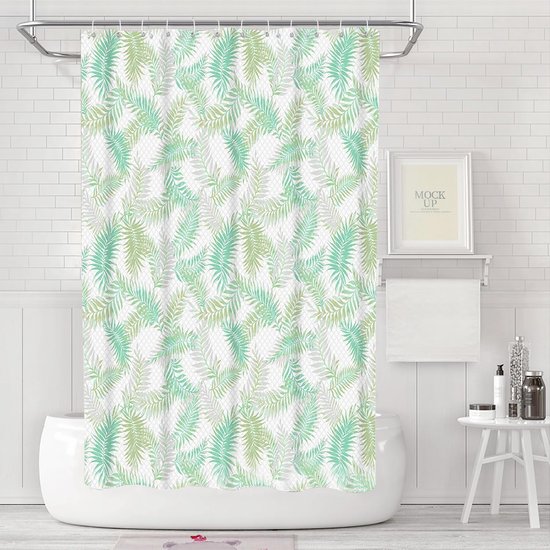 Tenda da doccia impermeabile trasparente con ganci, decorazione per il bagno di casa, decorazione autunnale, accessori per il bagno, rorno a scuola | SHEIN ALIA