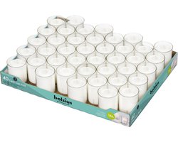 Bolsius - Horeca clear cups - 49/42 - 40 stuks per verpakking - Transparant