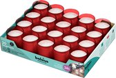 Bolsius - Horeca Relight - Navulling - 64/52 - 20 stuks per verpakking - Rood