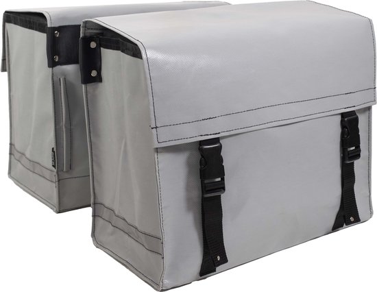 Beck Nostalgic - Fietstas - Zilver - 52L van Beck. — afbeelding 2