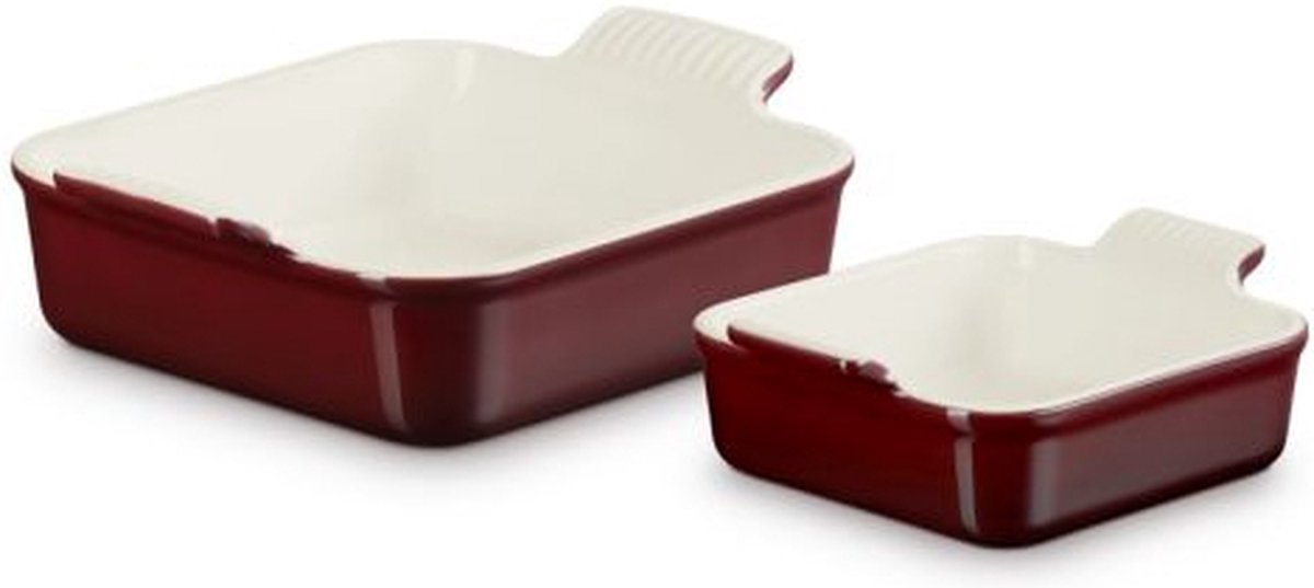 Le Creuset Ovenschalen Vierkant Rhone 13 en 20 cm