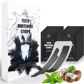 AT-Shop - Tanden bleken- Teeth Whitening Strips - Tanden Bleekstrips - Tandenbleekset - Tanden Bleken met 0% Peroxide - Witte Tanden - 14 Strips - Tandenblekers - Tandenbleek strips - whitening strips