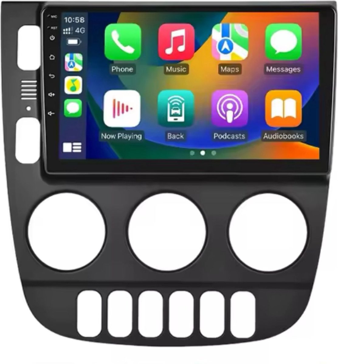CarPlay geschikt voor Mercedes Benz ML klasse 1999-2004 Android 12 navigatie en multimediasysteem 1GB RAM 32GB ROM