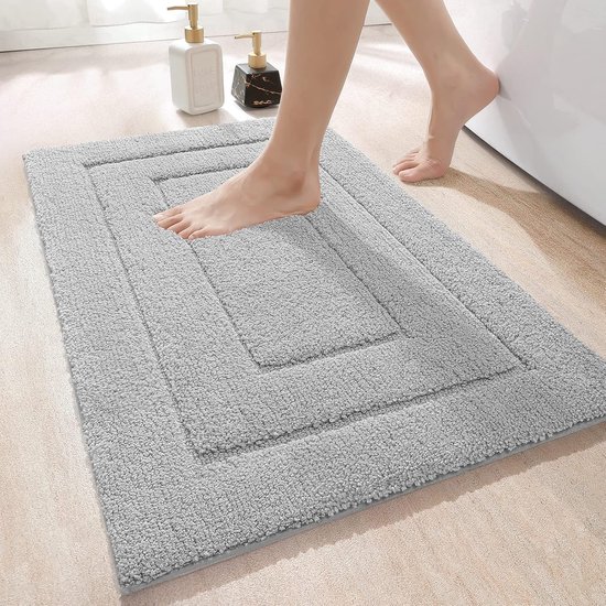Badmat MAESON 60x110 cm - Antidérapant et imperméable - Tapis de douche pour salle de bain - Grijs - Groot - Convient pour la Douche et le Bain