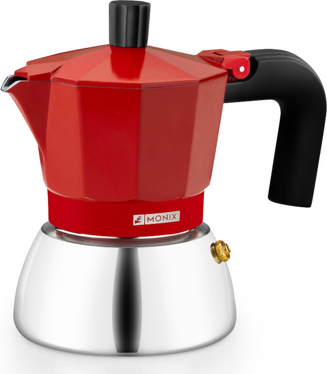 Monix M863103 - Italiaanse Koffiezetapparaat - Rood