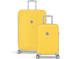 SUITSUIT Kofferset 2 delig - Reiskoffer groot - Handbagage koffer - Koffer set - Veilig Cijferslot - Reiskoffer met wielen - Caretta kofferset Daffodil