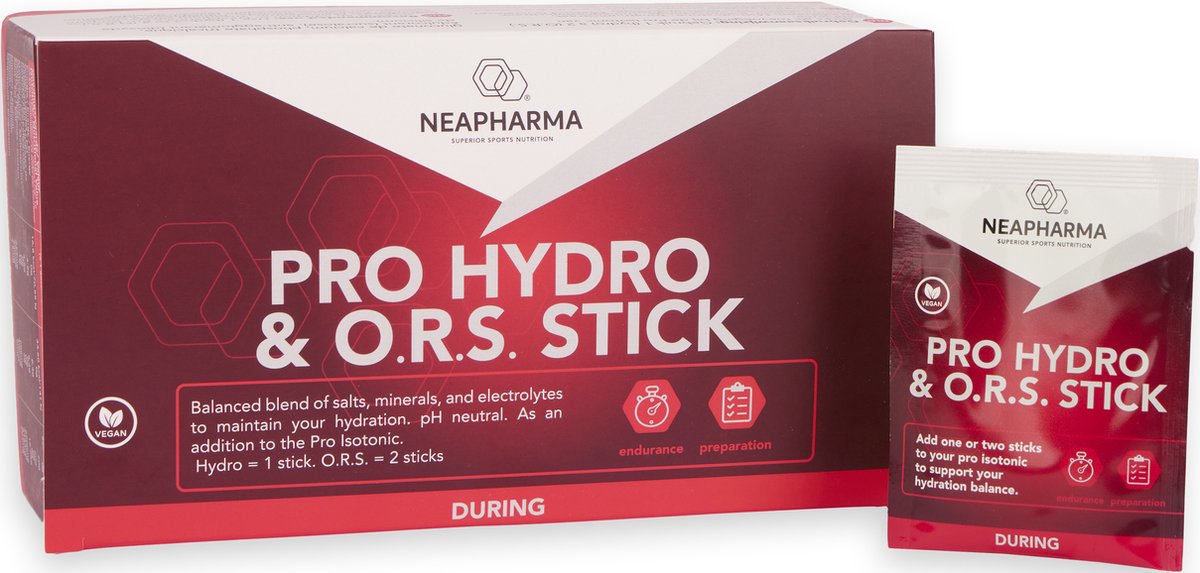Goedkoopste Hydro & O.R.S. Sticks met elektrolyten - smaakloos - past bij elke sportdrank - 15 dosis