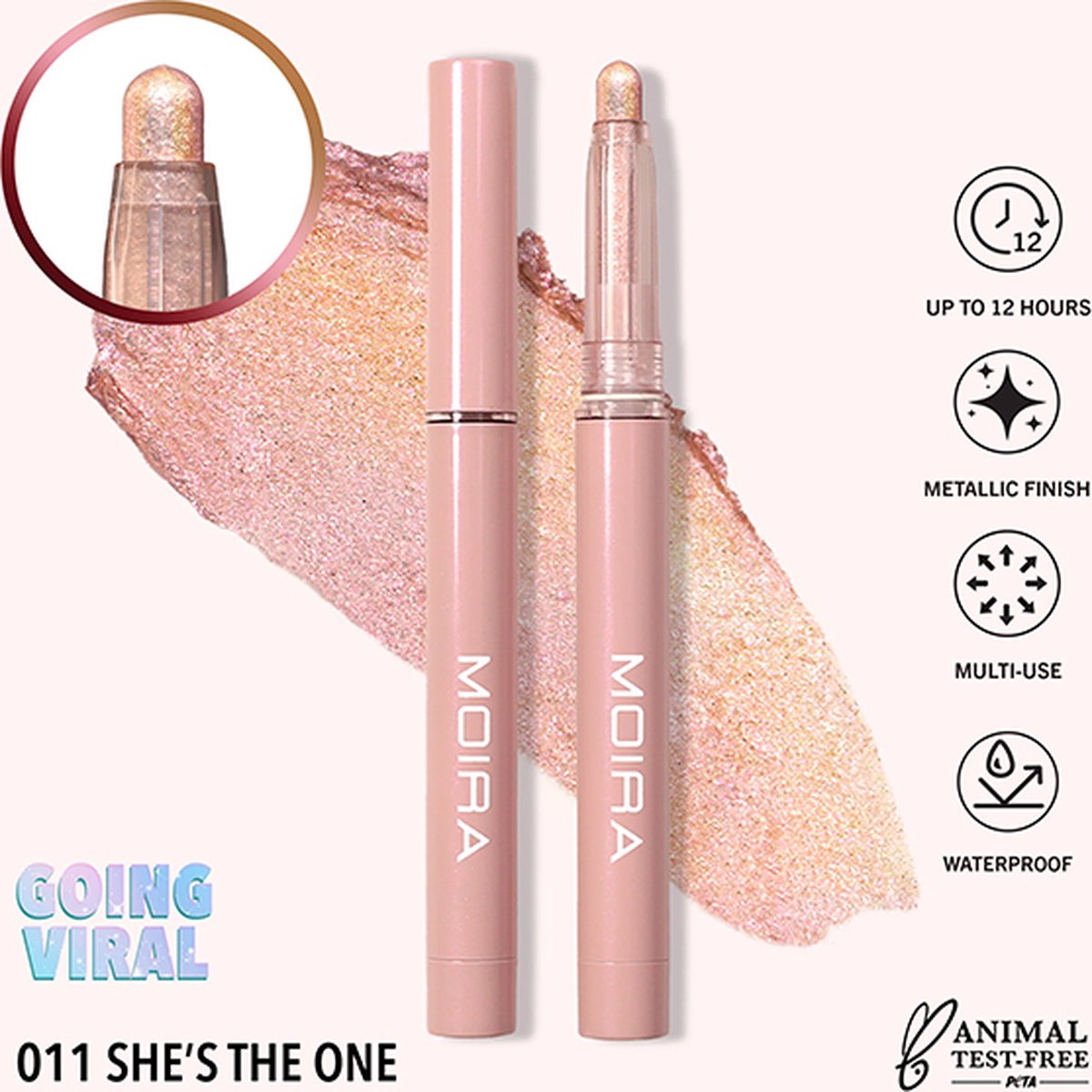 Moira Stellar Glaze Stick Eyeshadow 011 She´s The One