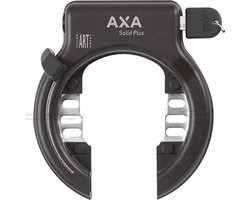 AXA Solid Plus Frameslot – ART 2 fietsslot – Met Plug‑in mogelijkheid – Gehard staal – Multi‑bevestiging – Beveiligingsniveau 11 – Zwart