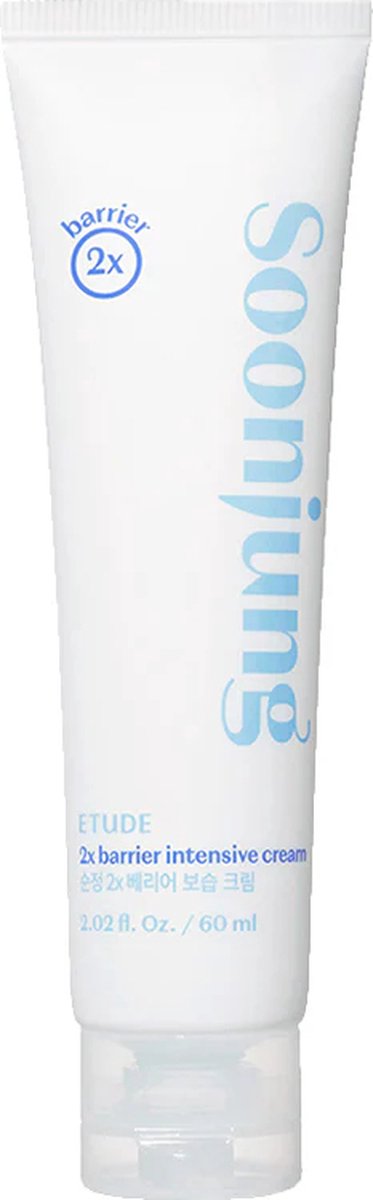 SoonJung 2x barrier intensive cream 60mL - Etude House- Korean Skincare - Hydraterend - Droge Huid