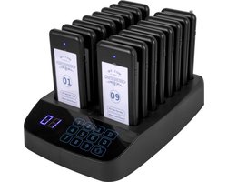 Restaurant pieper PRO - 500 meter - Pager - Oproepsysteem horeca - Handsets - Draadloos - 16 stuks