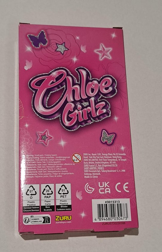 Chloe Girlz Poppenkleding Zomerjurkje Vlinder van Merkloos — afbeelding 2