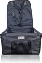 Doxie® Autostoel Hond – Honden Autostoel – Extra Stevig – 40 x 40 cm – Inclusief Autogordel en Opbergtas – Zwart