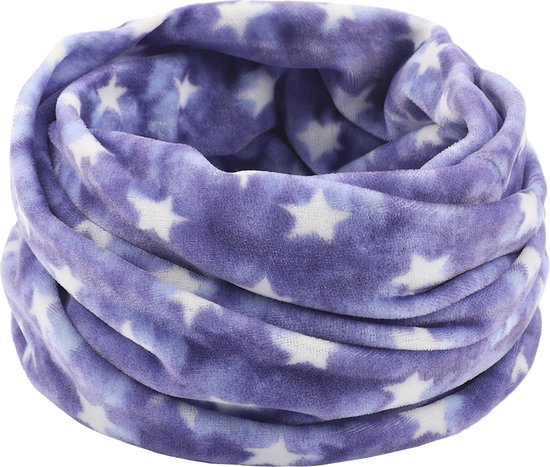 Kinder Colsjaal - Sterren | Velvet/Polyester | Snood / Sjaal 25 x 25 cm | Fashion Favorite