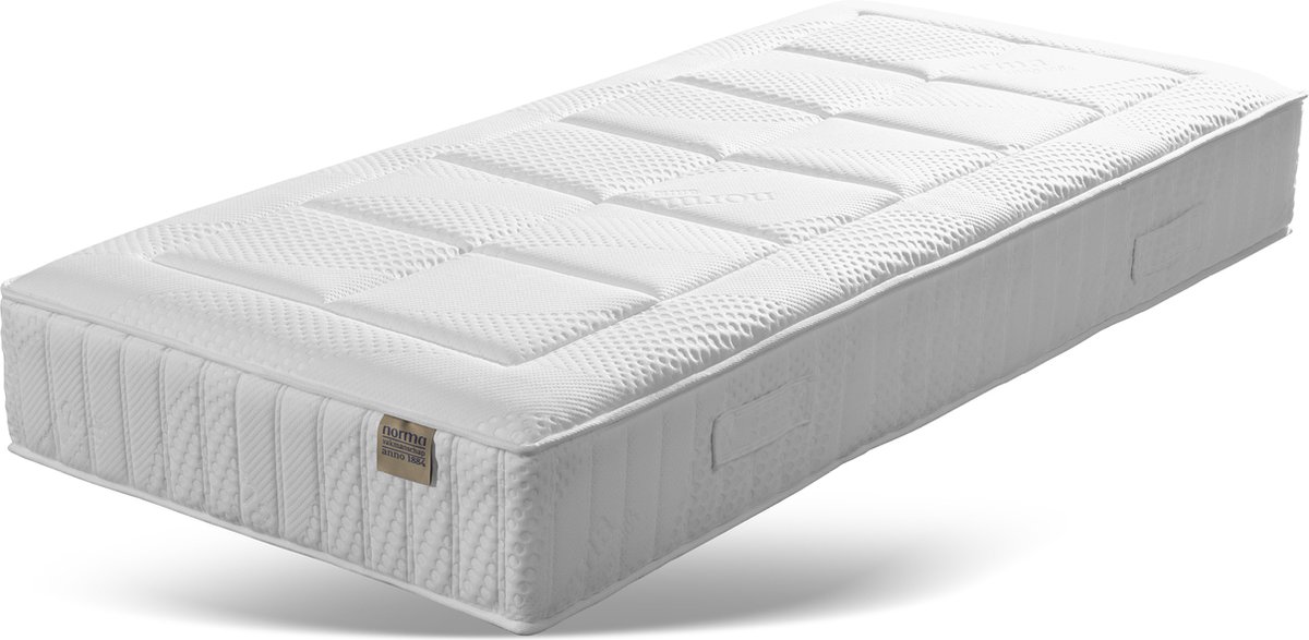 NORMA Accent - matras - pocketvering - medium - 90x200 cm - ca. 28cm dik wit