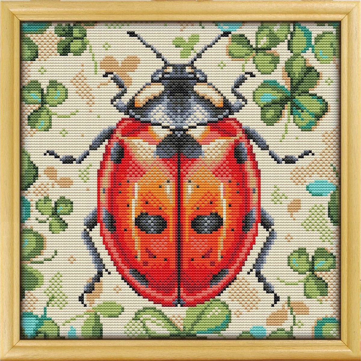 Borduurpakket Awesome Pattern Studio - Ladybug - Lieveheersbeestje - Geschikt voor beginners/inclusief Nederlandse gebruiksaanwijzing