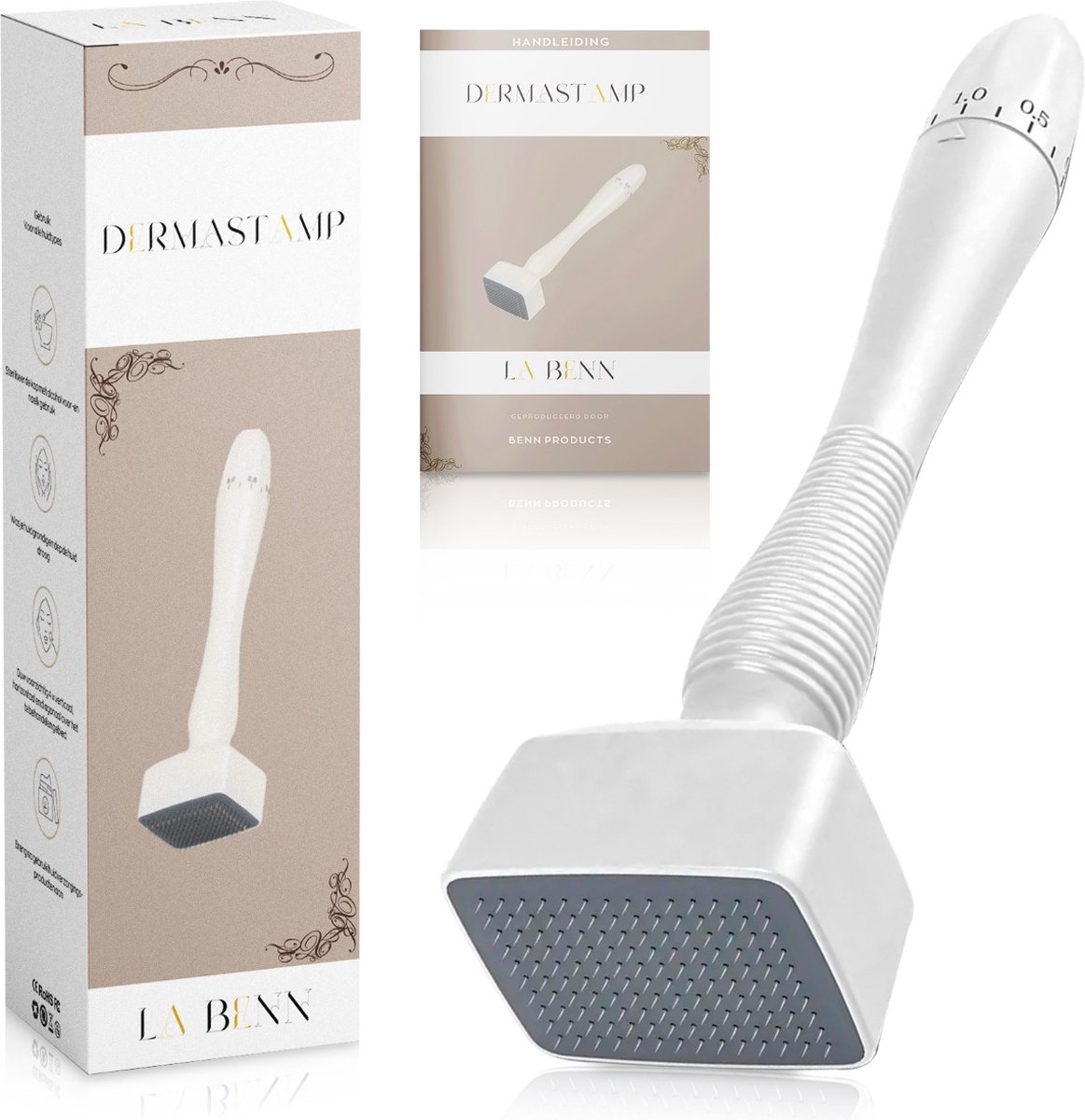 Goedkoopste Dermastamp - Dermaroller - Microneedling - Minoxidil - Haargroei - Huidverjonging - Collageen