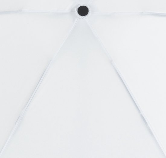 Lasessor - Mini - Parapluie - Voyage - Sac à main - Pliable - Manuel - Wit - 17cm