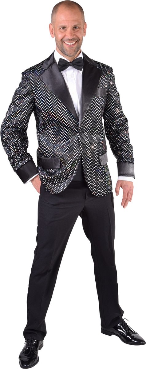 Magic Design Colbert Glitter Zwart Polyester Maat L