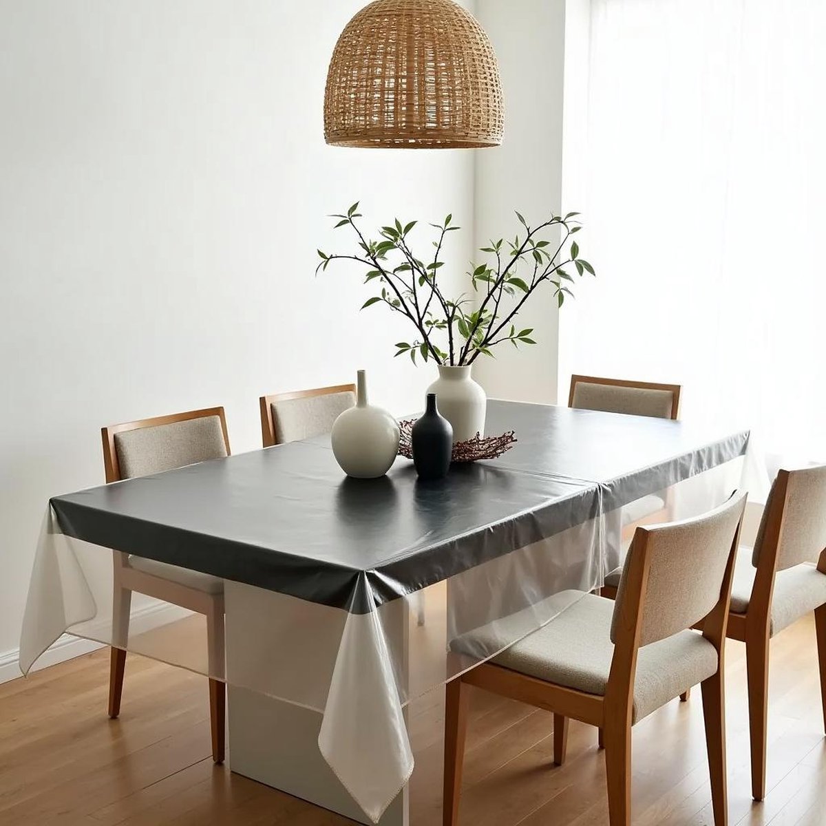 Raved Transparant Tafelzeil 140x320 cm - PVC - Glashelder - Afwasbaar & Beschermend
