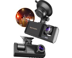 Norrmalm® Dashcam voor auto - WIFI - Gratis App (iOS & Android) - 64GB SD-Kart - Voor & achter camera - 3 in 1 HD Dashcam - G-sensor - Loop opname - Zwart Norrmalm® Dashcam voor auto - WIFI - Gratis App (iOS & Android) - 64GB SD-Kart - Voor & achter camera - 3 in 1 HD Dashcam - G-sensor - Loop opname - Zwart